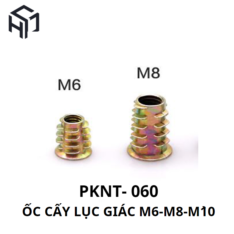 (PKNT-060) Ốc Cấy Gỗ - Ốc Cấy Ren - Đai Ốc Lục Giác – Giải Pháp Liên Kết Hoàn Hảo Cho Đồ Gỗ M6,M8,M10|Phụ kiện nội thất thông minh