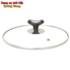 GDNB-60 Thố Nhôm Đúc Chống Dính Có Nắp Kính Kèm Bếp Cồn Nến Hâm Nóng Phong Cách Trung Hoa