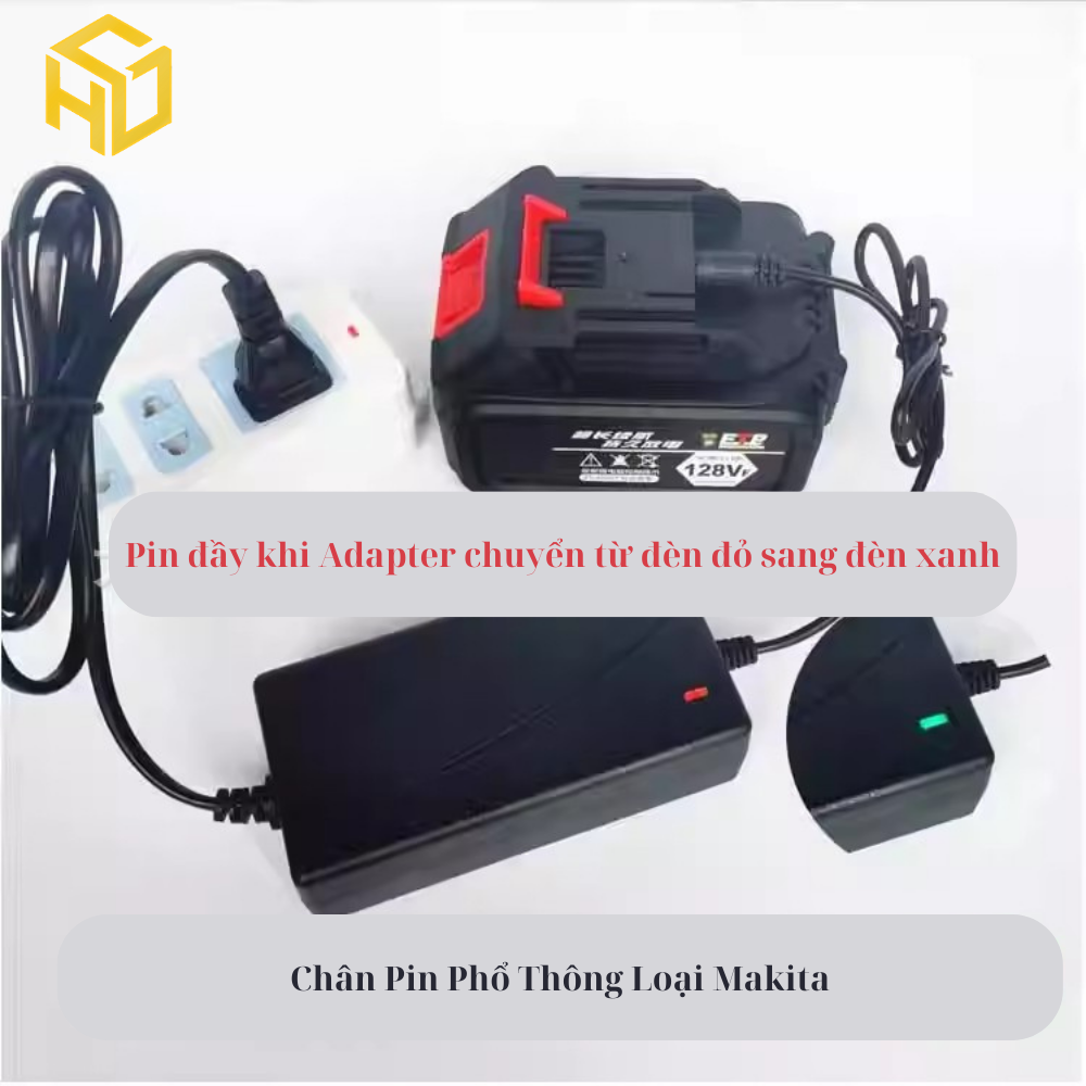 Đèn Led tích điện 3 inch kèm 2 cổng sạc USB sử dụng chân pin phổ thông Makita