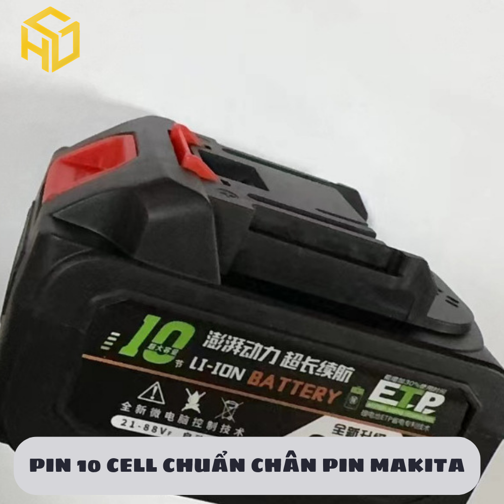 Đèn Led tích điện 3 inch kèm 2 cổng sạc USB sử dụng chân pin phổ thông Makita