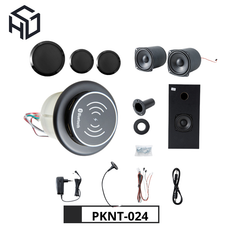 (PKNT-024) Loa Bluetooth Tích Hợp Sạc Không Dây, Sạc USB Type A, Loa Sub 2.1|Phụ kiện nội thất thông minh