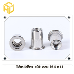Combo 50 con Tán rút, Ecu rút M4x11