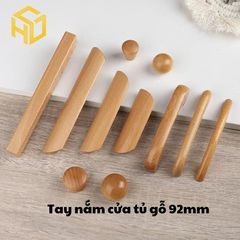 Bộ 2 Tay Nắm Ngăn Kéo Tủ Bằng Gỗ Trơn 32x19x92 mm