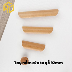 Bộ 2 Tay Nắm Ngăn Kéo Tủ Bằng Gỗ Trơn 32x19x92 mm
