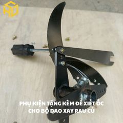 { Tặng 4 cánh dao} Dao xay 4 cánh, xay rau củ cho gà, vịt, Lưỡi dao inox không gỉ mạ Crom 402
