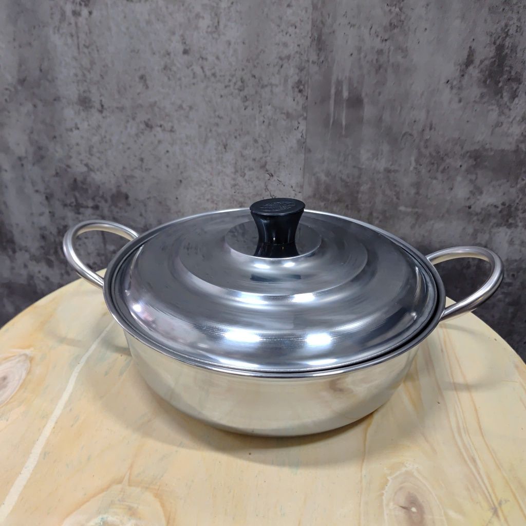 Nồi lẩu inox Hương Giang cao cấp cho nhà hàng, quán ăn dày 5 dem, nắp inox