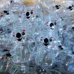 Hủ nhựa đựng bánh kẹo hình Gấu Koala, Gấu túi 500ml - Chai nhựa PET đựng trà sữa cho tiệm ăn vặt - GAUTUI500