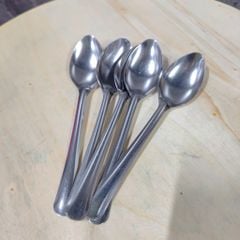 Combo 10 muỗng inox dài 18cm – muỗng ăn cơm, ăn cháo – chất liệu inox sáng bóng, bền đẹp