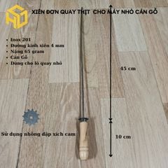 Xiên nướng thịt chả, xiên nướng chim cút, gà vịt, cá lóc dùng lò quay tự động, đầy đủ mã cán gỗ