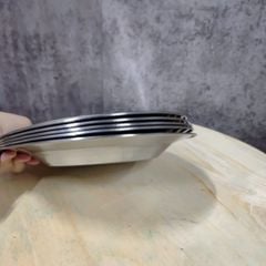 Combo 10 dĩa inox 20cm – Sáng bóng, bền đẹp, không gỉ – Phù hợp sử dụng cho gia đình & quán ăn