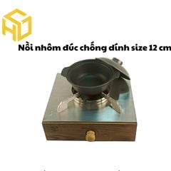 Nồi kho quẹt chất liệu nhôm đúc nguyên khối nắp nhôm size nhỏ mẫu cầm vừa tay siêu bền không lo vỡ