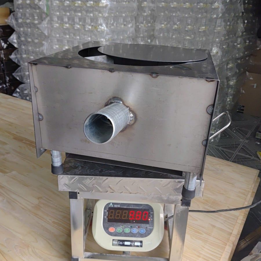 Bếp củi cải tiến Hương Giang siêu bền vuông đường chéo 57 chống đen nồi,có ống khói thoát, bệ đỡ củi,hứng tro