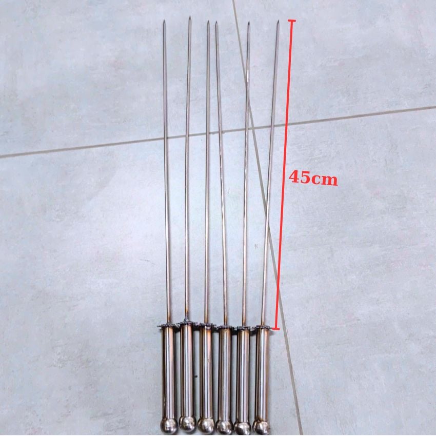 Xiên Nướng Thịt, Chả 45cm Từ Bánh Răng Lò Quay Tự Động Xích Cam Nhỏ – Giá xưởng TPHCM