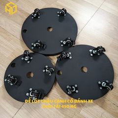 [CHÍNH HÃNG] Đế Đẩy Chậu Cây Có 4 Bánh Xe Cắt CNC Nguyên Tấm Sơn Tĩnh Điện Chống Gỉ Chịu Tải 450kg