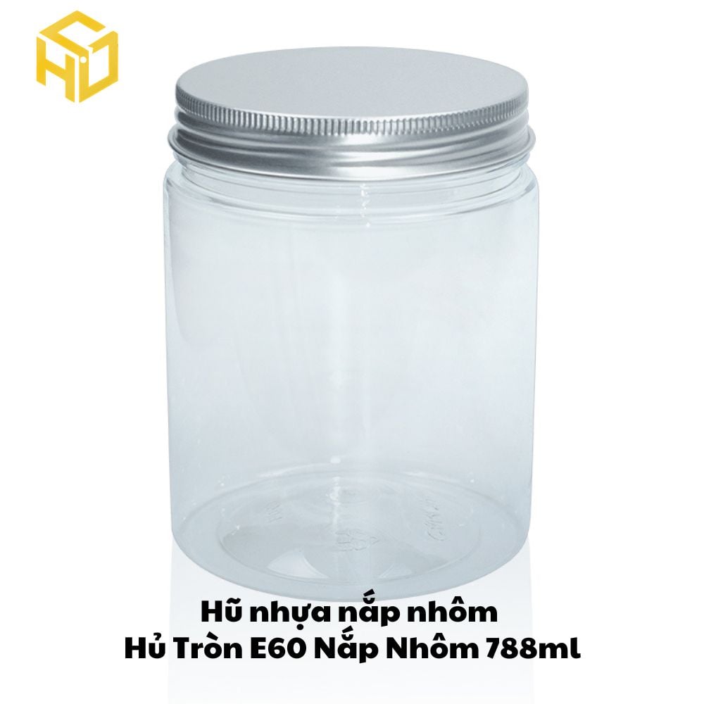 Combo 12 hũ nhựa PET 650ml ,Cổ 86mm kèm nắp nhôm, nắp nhựa. Hũ trong, cứng cáp đựng thực phẩm