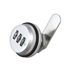 Ổ khoá số, khoá mật mã 3 mã số ,núm xoay L30, L20 bằng hợp kim kẽm màu bạc dùng trong đồ nội thất