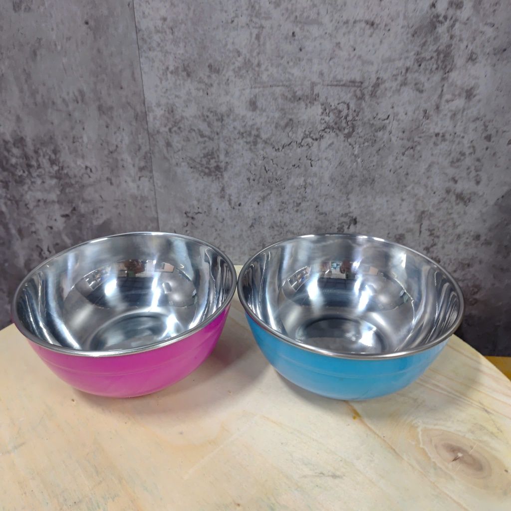 Tô/bát inox 2 lớp chống nóng–giữ nhiệt tốt–Có 2 màu xanh & hồng–Dễ thương, an toàn cho bé & gia đình