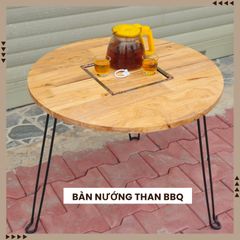 Bàn nướng gấp gọn tiện lợi - Bàn nướng than BBQ ngoài trời, dã ngoại, tiệc tại nhà, quán vỉa hè