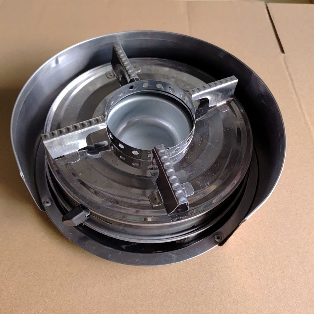 Mâm inox có chắn gió phù hợp cho bếp cồn inox tròn - Giúp bưng bê, di chuyển sạch sẽ, an toàn