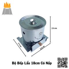 Bộ lẩu xiên que, lẩu nhúng gồm bếp cồn và nồi lẩu Shabu có 2 size dành cho gia đình,quán ăn