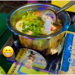 Lẩu 1 người inox kèm bếp cồn,mẫu cải tiến có ngăn châm cồn tiện lợi không cần nhấc nồi, chỉnh nhiệt.