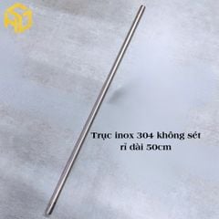 Combo Bộ Dao Xay Rau Củ Gia Đình–Trục Inox 304 Dài 50cm+Gối Đỡ + Dao Xay Sắc Bén – Tặng Kèm 4 dao