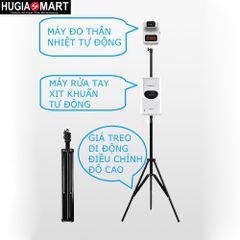 Chân đỡ máy sát khuẩn, máy đo thân nhiệt tiện dụng có thể di chuyển dễ dàng mọi vị trí cần đo