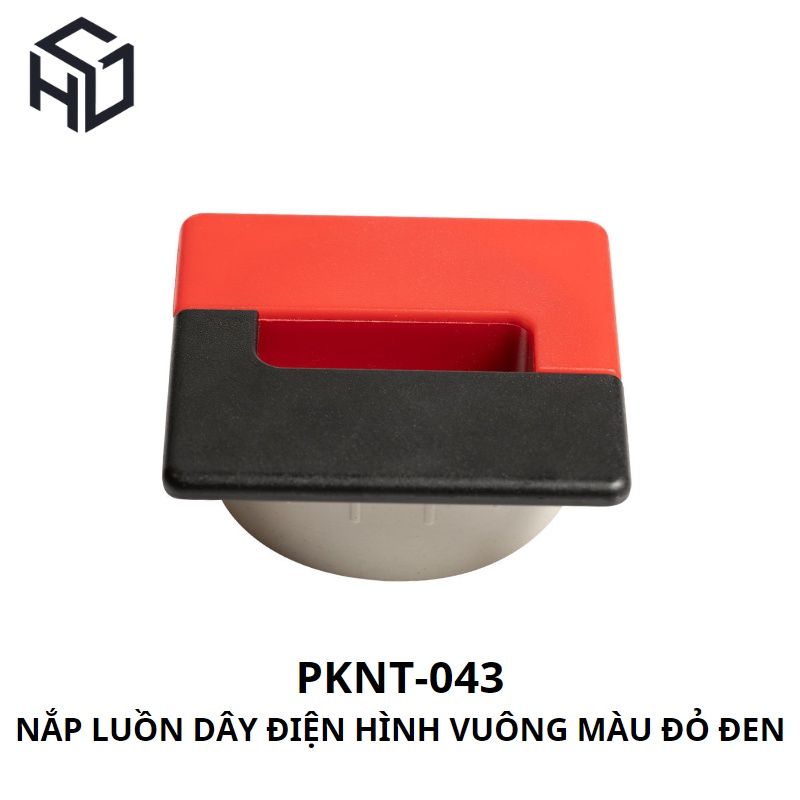 Nắp luồn dây điện hình vuông màu đen đỏ✔✔Đa dạng - Tiện dụng✔✔ PKNT-043