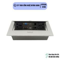 Hộp Ổ Cắm Điện Đa Năng 220V Âm Bàn - Láp đặt trong phòng họp - PKNT-026