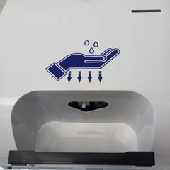 Máy sát khuẩn tự động ,máy đo thân nhiệt tích hợp màn hình quảng cáo ,tra cứu thông tin Hugiasmart Model MH215-WIN