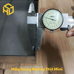 Máy nướng thịt tự động vỏ inox 6 xiên motor 6.5W – sạch đẹp, dễ lau chùi – nướng thịt xiên, gà vịt