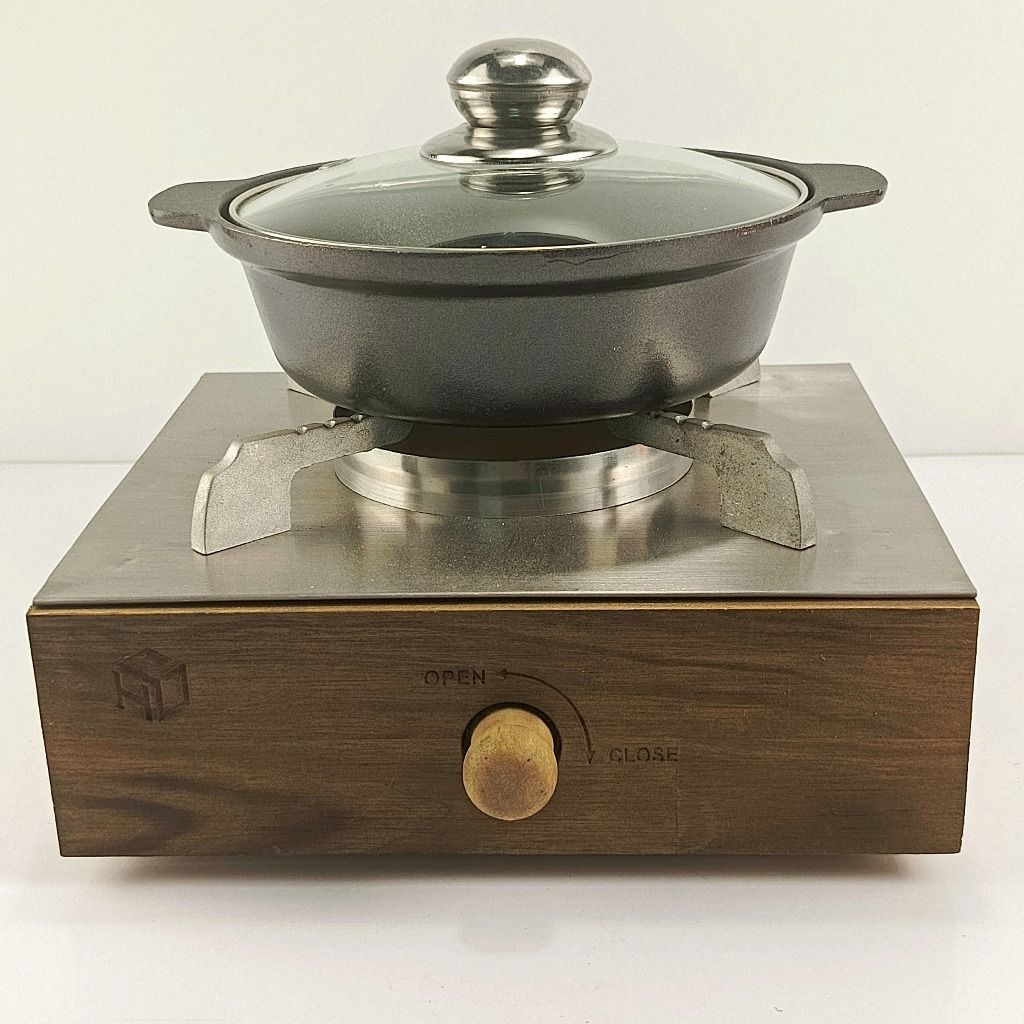 Nồi mì cay, nồi kho cá chất liệu nhôm đúc nguyên khối nắp kính núm inox, giữ nhiệt tốt size 16 &18cm
