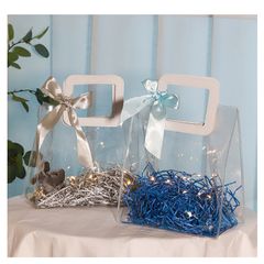 Túi quà tặng trong suốt PVC quai da cầm tay cao cấp✔✔✔Đẹp - Bền - Tiện Lợi✔✔✔