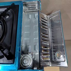 Bếp Gas Du Lịch Fujishi Loại Inox Cao Cấp -Bếp Gas Mini Dành Cho Gia Đình, Quán Ăn-Tiện Lợi, An Toàn
