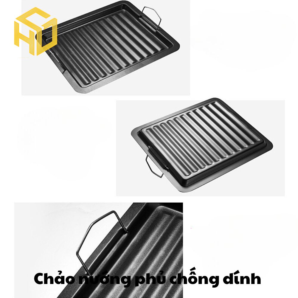 Khay nướng sơn chống dính có quay sách 25 x 29,5 cm