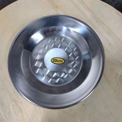 Combo 10 dĩa inox 20cm – Sáng bóng, bền đẹp, không gỉ – Phù hợp sử dụng cho gia đình & quán ăn
