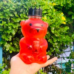 Giá Sỉ Chỉ Từ 1 Bành 60 Chai Nhựa Đựng Trà Sữa,nước ép,bánh kẹo Hình Gấu Teddy 450ml