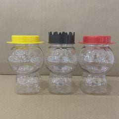Chai nhựa đựng trà sữa hình nhân vật Doraemon 500ml cổ to 62mm - Chai nhựa PET dành cho quán trà sữa, ăn vặt - CN002