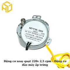 Động cơ xoay quạt 220v 2,5 rpm - động cơ đảo máy ấp trứng