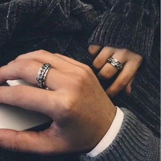 Nhẫn Khui Bia Titan Không Gỉ Có Xích Xoay  Hàng Tặng Kèm Khi mua tại shop với hoá đơn 200k