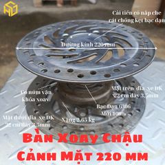 Bàn Xoay Cây Cảnh Chịu Tải 200kg Cải Tiến Có Chốt Khóa Xoay, Nắp Che Cát Chống Kẹt Bạc Đạn