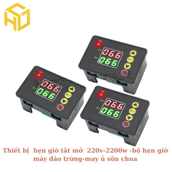Thiết bị  hẹn giờ tắt mở  220v-2200w -bộ hẹn giờ máy đảo trứng - Máy ủ sữa chua