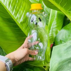 Giá sỉ Chỉ Từ 1 Bành 50 Chai nhựa 700ml đựng trà sữa nước ép, bánh kẹo Gấu Panda bụng bự