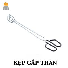 Kẹp Gắp Than - Tay Cầm Dài 30cm - Có Tay Cầm Cao Su Chống Nóng