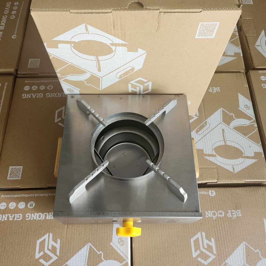 Bếp cồn Inox an toàn có ngăn kéo châm cồn, nhỏ gọn, tiện lợi - Bếp cồn cao cấp Hương Giang