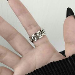 Nhẫn Khui Bia Titan Không Gỉ Có Xích Xoay