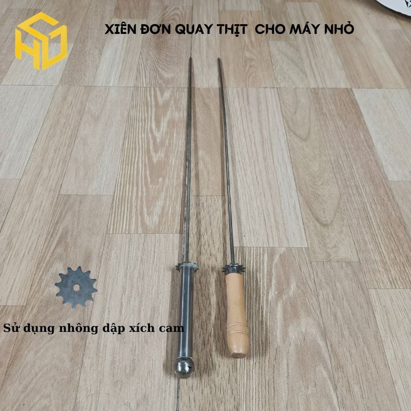 Xiên nướng thịt, xiên nướng chả, xiên thịt nướng chế lò quay tự động xích cam nhỏ xe máy