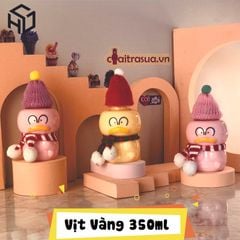 Chai Nhựa PET 350ml | Chai nhựa đựng trà sữa hình con Vịt đáng yêu 350ml