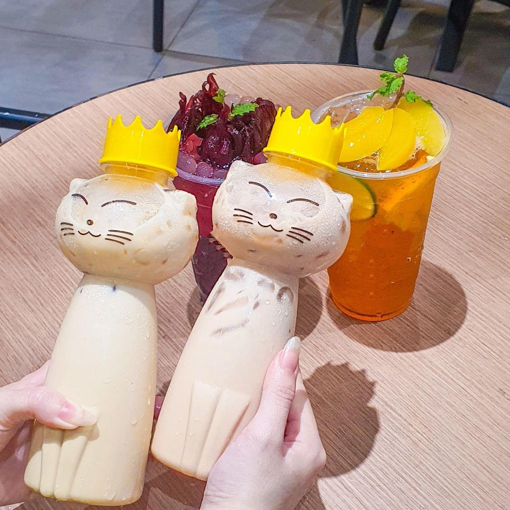 Chai nhựa đựng trà sữa nắp nhôm cao cấp hình con mèo cute 500ml - Hủ nhựa PET đựng trà sữa cho các quán ăn vặt - CN005