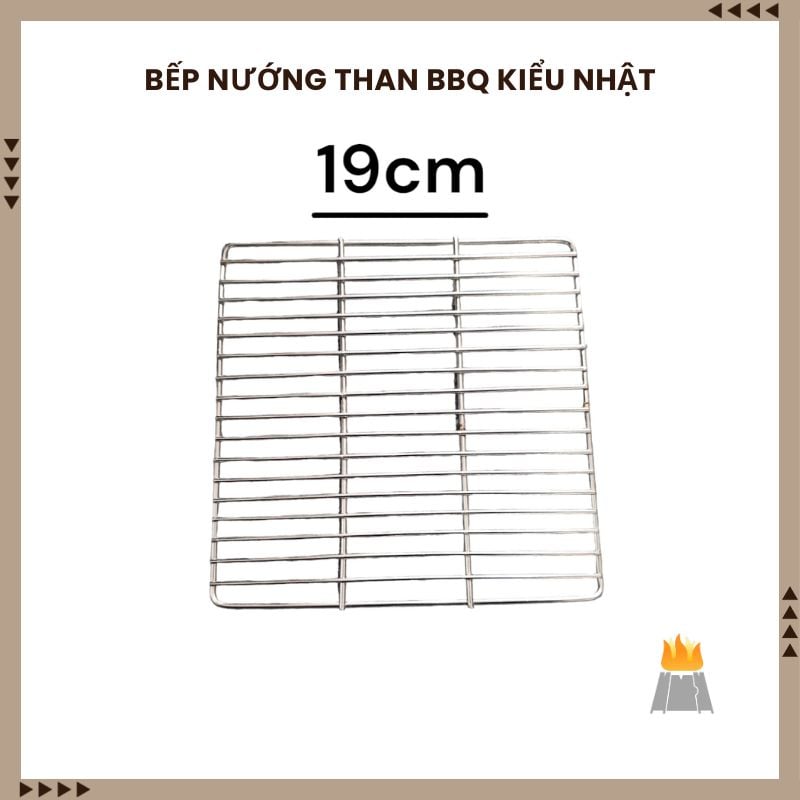 Bếp nướng than BBQ phong cách Nhật có ngăn kéo châm than